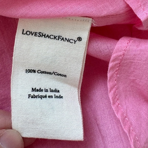 Loveshackfancy Pink Mini Dress. Size P. NEW - Picture 12 of 15